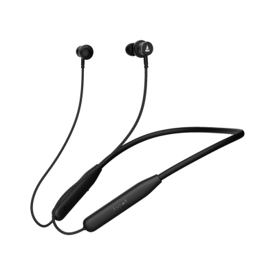 boAt Rockerz 110 with 40 HRS Playback, ENx Technology, Beast Mode & ASAP Charge Bluetooth Headset (Black, In the Ear)